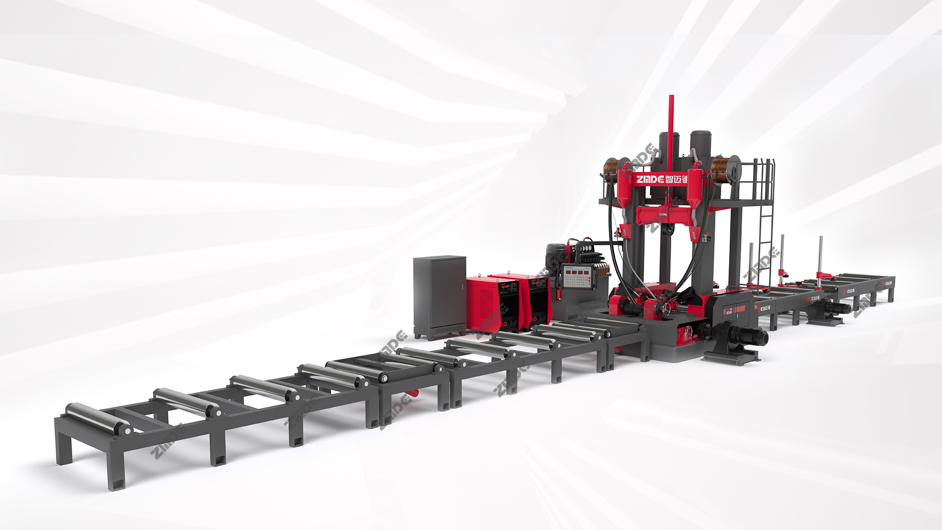 裝配式H/T型建筑鋼梁組焊矯一體機（智能版）